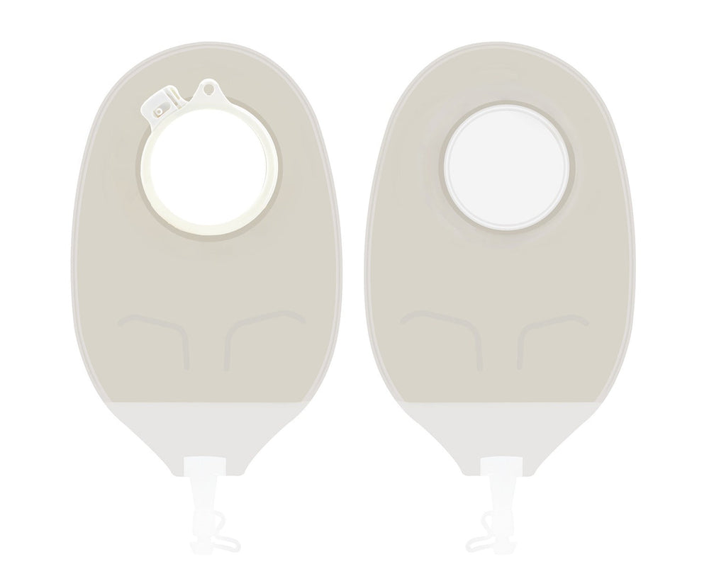 VIVOELITE 2 Pc Urostomy 60mm Transparent Bag