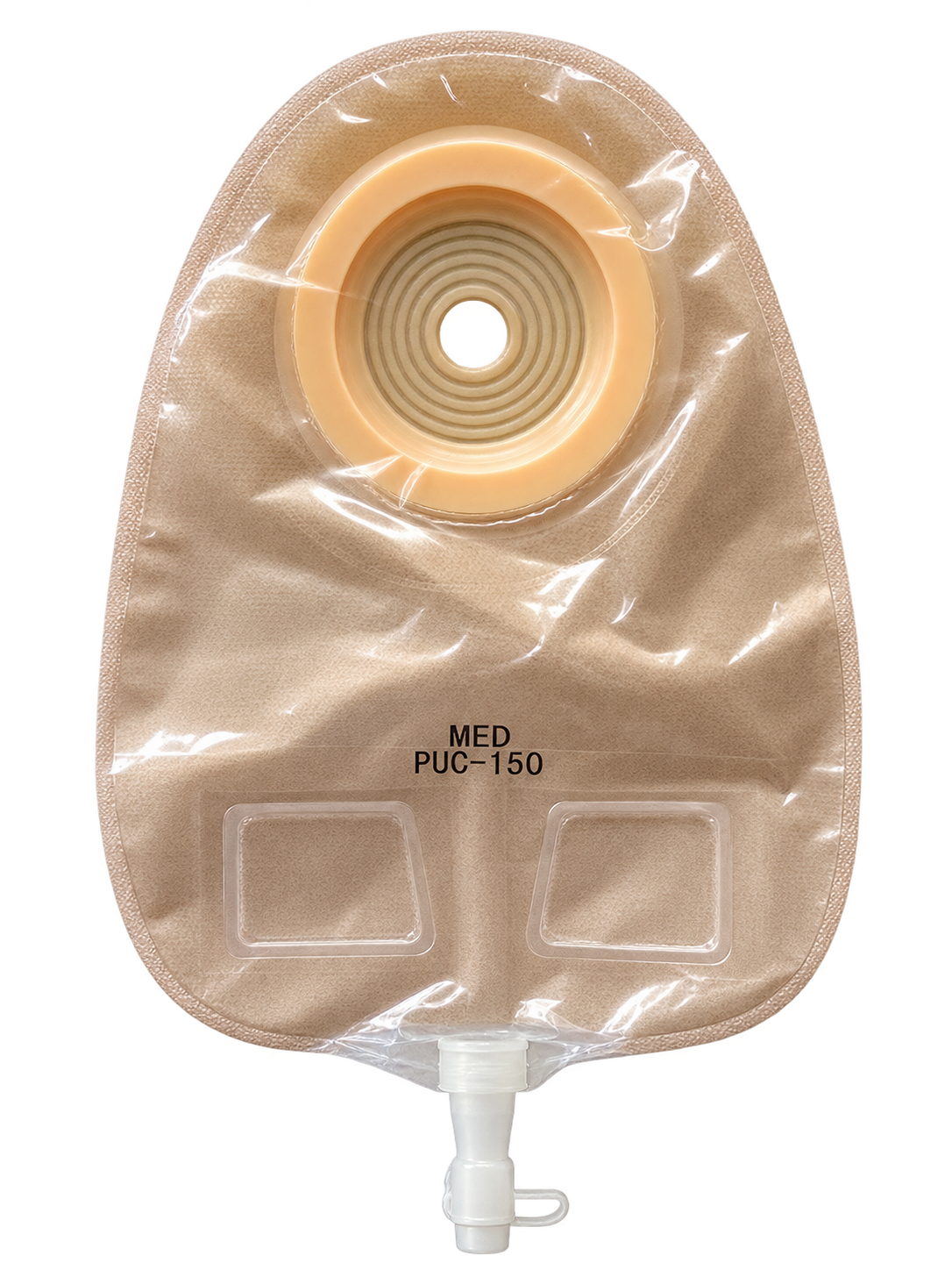 MED One piece Convex transparent urostromy bag 50mm