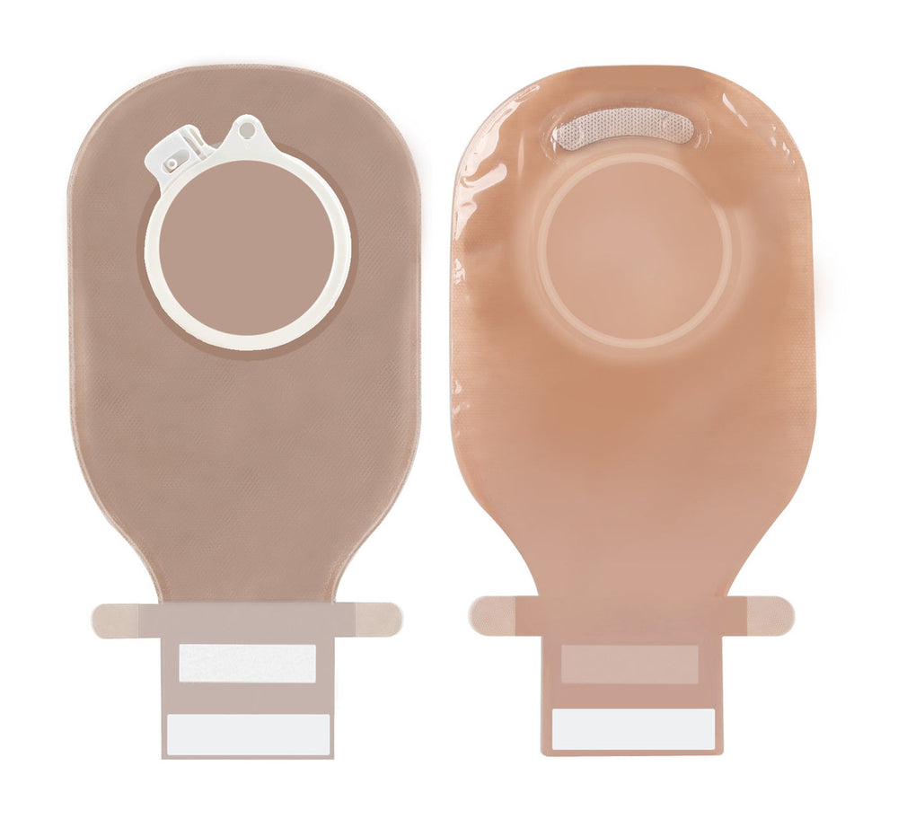 VIVOCARE 2 Pc Colostomy/Ileostomy 60mm Transparent Bag
