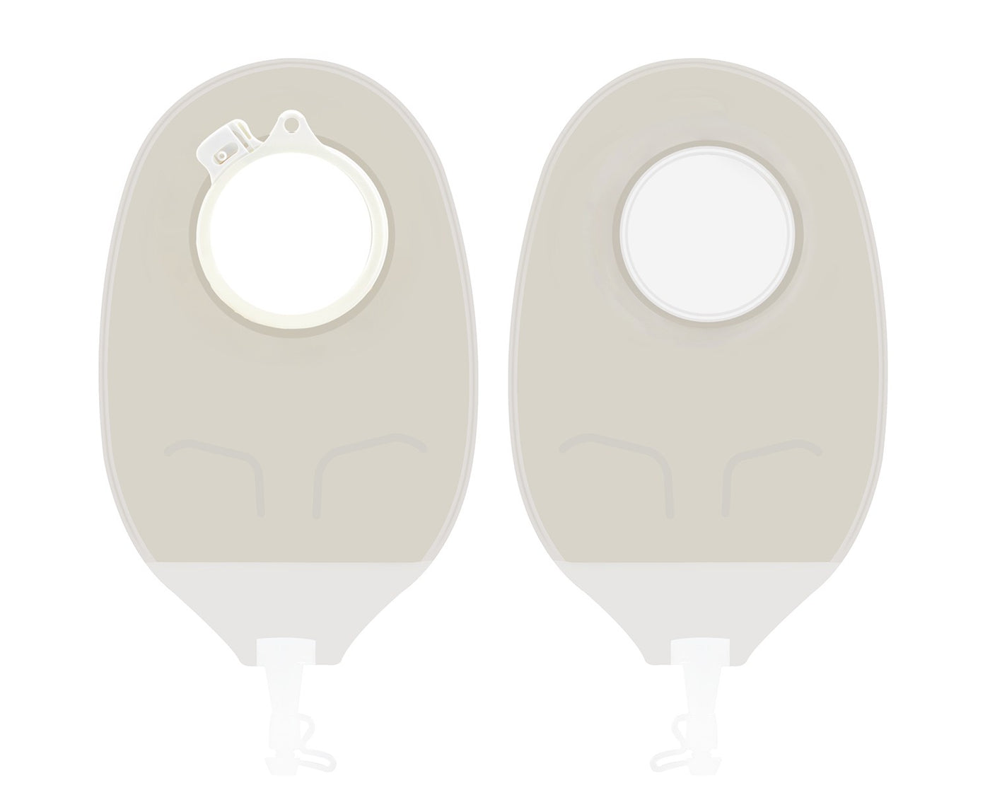 VIVOELITE 2 Pc Urostomy 60mm Transparent Bag