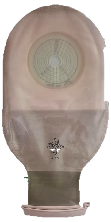 MED One Piece Transparent Col Bag With Clamp 10-60mm